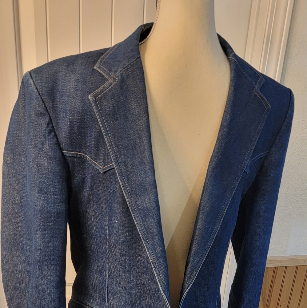 Vintage Wrangler Denim Blazer Jacket
